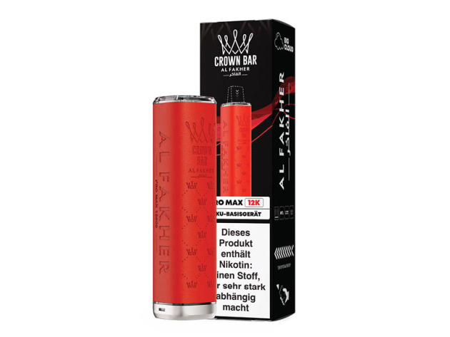 Al Fakher 12K PRO MAX Akku - Red (Rot) - 900 mAh