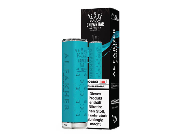 Al Fakher 12K PRO MAX Akku - Light Blue (Hellblau) - 900 mAh