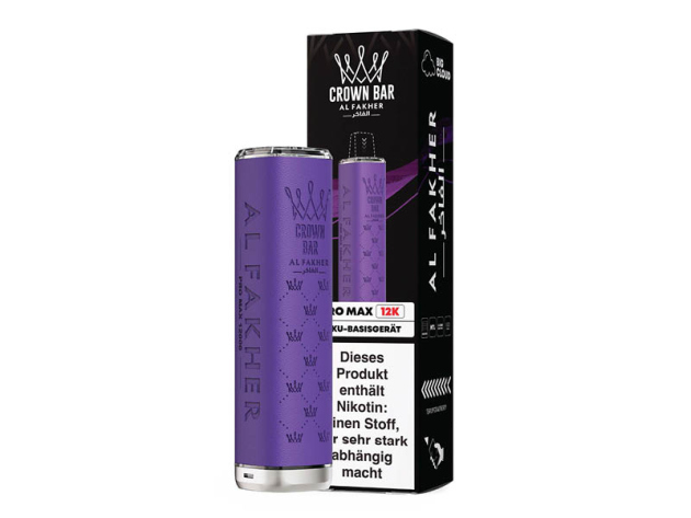 Al Fakher 12K PRO MAX Akku - Purple (Lila) - 900 mAh