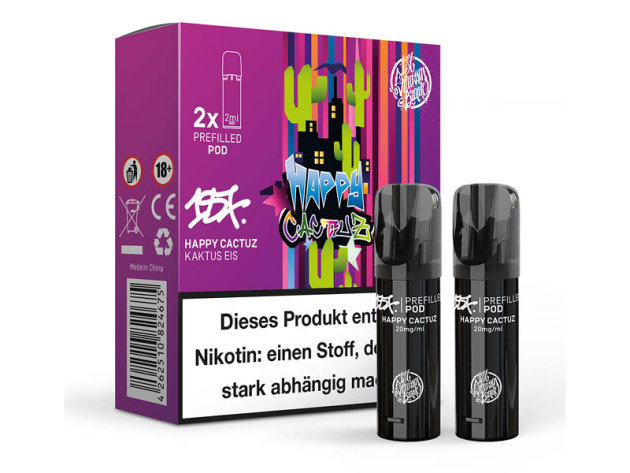 187 Strassenbande - Pod (2er Set) - Happy Cactuz (Kaktus Eis) - 20mg - ca. 600 Züge