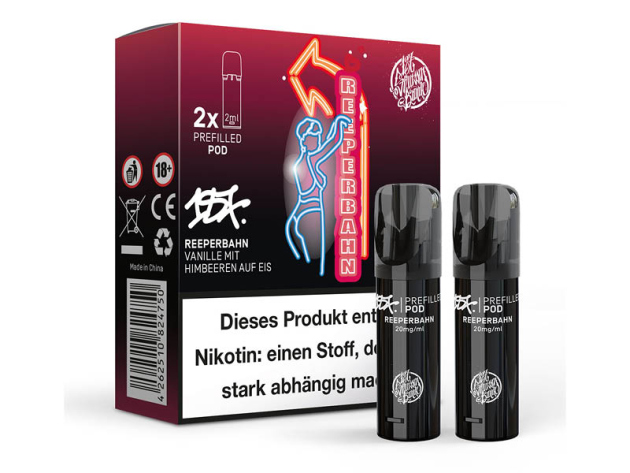 187 Strassenbande - Pod (2er Set) - Reeperbahn (Vanille, Himbeere, Eis) - 20mg - ca. 600 Züge