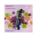 Mega Bar - GEMENI 2000 - Pods - Grape Ice (Weintraube) - mit Nikotin - 2er Set