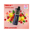 Mega Bar - GEMENI 2000 - Pods - Pink Lemonade (Beeren Limonade) - mit Nikotin - 2er Set