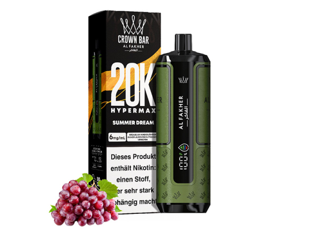 Al Fakher 20K Hypermax Big Puffs - Summer Dream (trop. Früchte) - 6 mg - 20.000 Züge