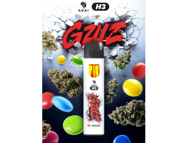GZUZ - H3 Superior Blend Vape - ZKIDDLEZ V2 - 95% H3 - 1ml
