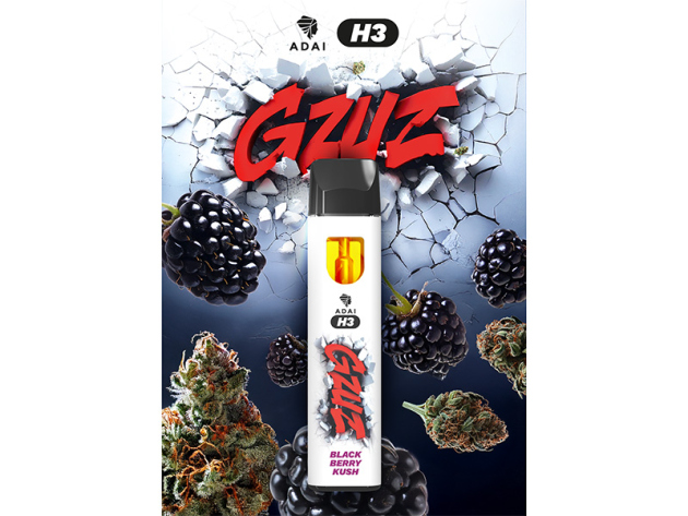 GZUZ - H3 Superior Blend Vape - BLACKBERRY KUSH V2 - 95% H3 - 1ml
