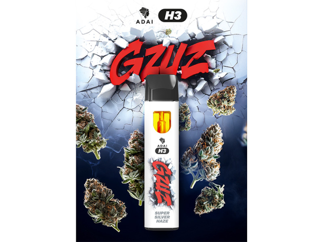 GZUZ - H3 Superior Blend Vape - SUPER SILVER HAZE V2 - 95% H3 - 1ml