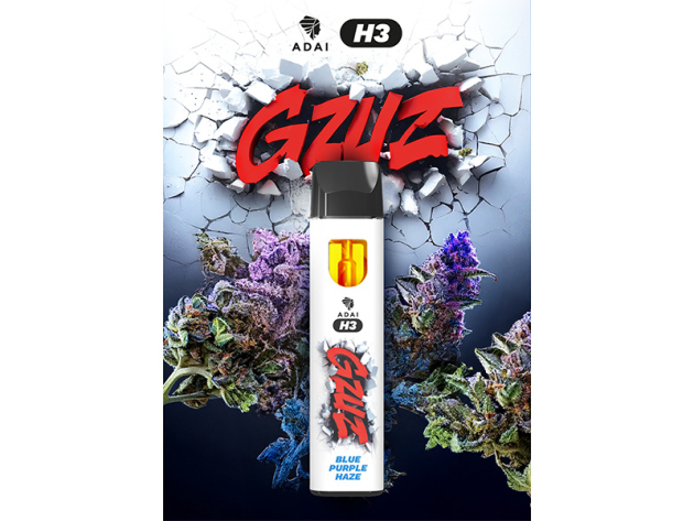 GZUZ - H3 Superior Blend Vape - BLUE PURPLE HAZE V2 - 95% H3 - 1ml