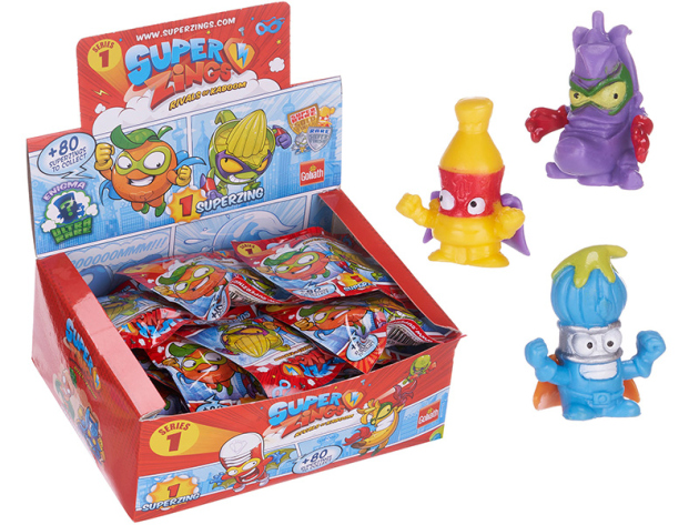 BlindBag Super Zings Figuren, 3-fach sortiert; 20er Display