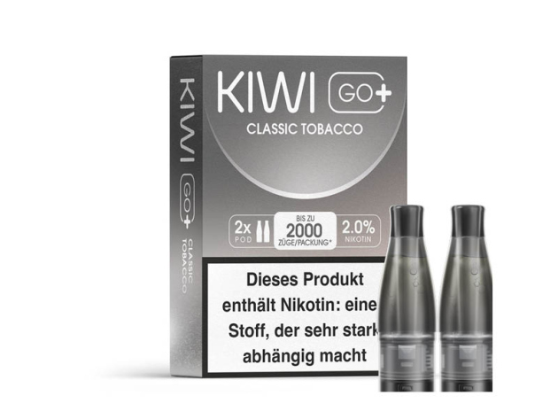 KIWI GO+ Pod - Classic Tobacco (Klassischer Tabak) - 20mg - 2er Set