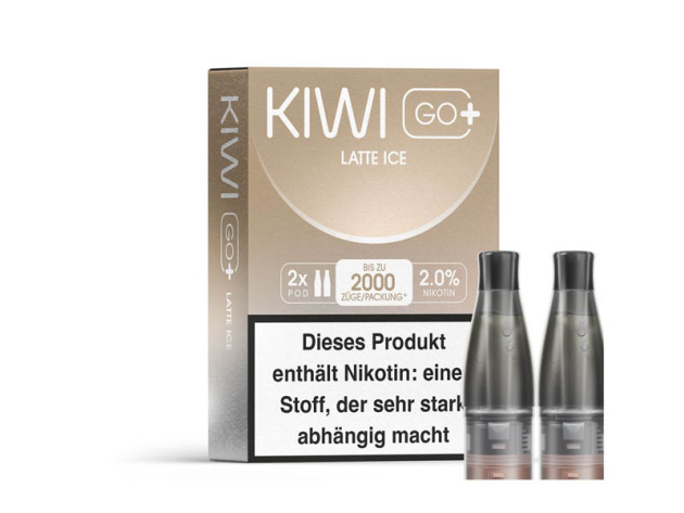 KIWI GO+ Pod - Latte Ice (Eiskaffee) - 20mg - 2er Set