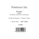 Pokémon Karten Set - 50 Karten