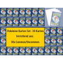 Pok&eacute;mon Karten Set - 30 Karten