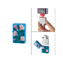 Sturmlfeuerzeuge "FLOWER PAINTING" Jet-Flame, 12er Display