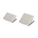 Zigarettenetuis "GROOVED", 2 Gr., 3 Farb.., mit Gummiband, 12er Display