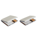 Zigarettenetuis "GROOVED", 2 Gr., 3 Farb.., mit Gummiband, 12er Display