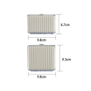 Zigarettenetuis "GROOVED", 2 Gr., 3 Farb.., mit Gummiband, 12er Display