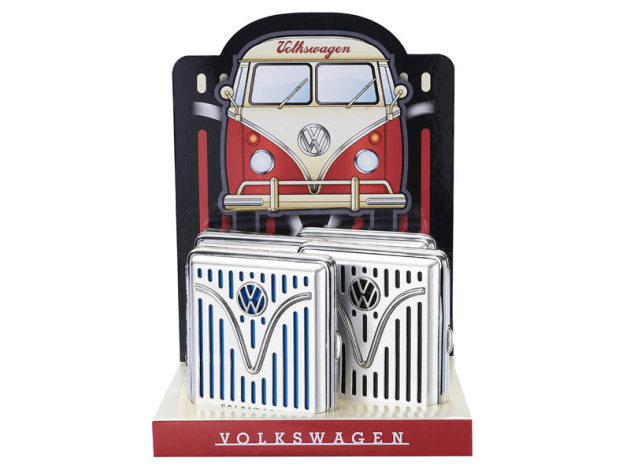 Zigarettenetuis "VW", für 20 Zig., mit Spange, 4-fach sortiert, 8er Display