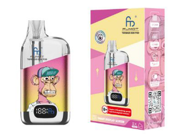 RandM Tornado - BOX POD 12000;  Yellow Pink