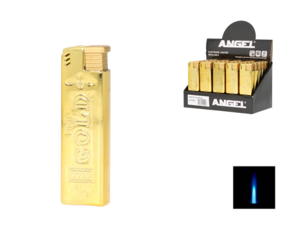 Sturmfeuerzeug "Goldbarren", Jet-Flamme, 25er Display