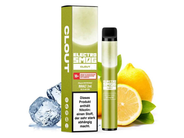 Electro Smog Vapes - Clout  (Zitronen) - 20mg Nikotin - ca. 600 Züge