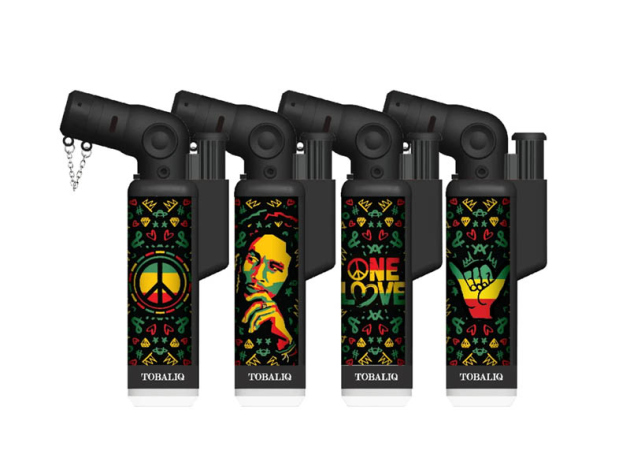 Sturmfeuerzeuge "Flaweed 45°" Jet-Flame, 5-fach sortiert, 20er Display