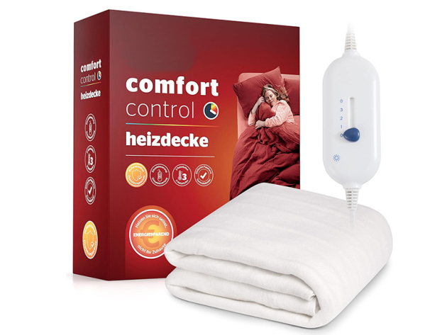 Heizdecke -Comfort Wärmeunterbett 150 x 160 cm; 3 Heizstufen; UVP: 19,99 Euro