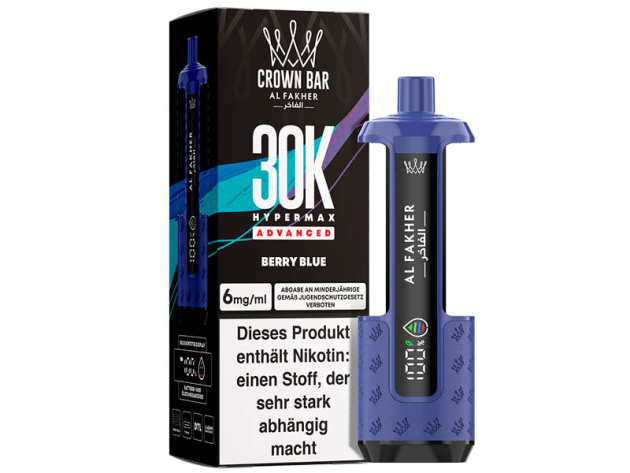 Basisgerät - Al Fakher 30K Hyper Max - Advanced - Big Puffs - Berry Blue (saftige Beeren)