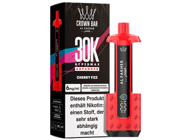 Basisgerät - Al Fakher 30K Hyper Max - Advanced - Big Puffs - Cherry Fizz (spritzige Kirsche)
