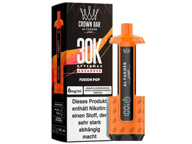Basisgerät - Al Fakher 30K Hyper Max - Advanced - Big Puffs - Fusion Pop (Beeren, trop. Früchte, Bonbon)