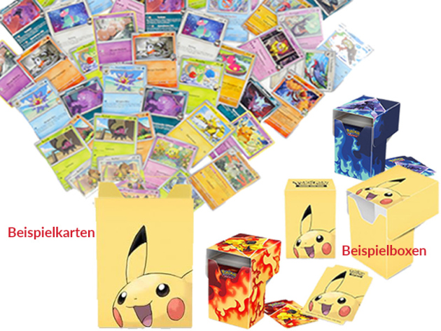 Pokémon Set - 30 Pokemon Karten & Deck Box