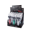 Glaspfeife "Skull Head" 14 cm, 3-fach sortiert, einzeln