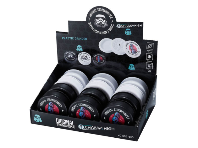 Grinder "Stormtrooper"; 3-tlg., Ø 6 cm, 12er Display