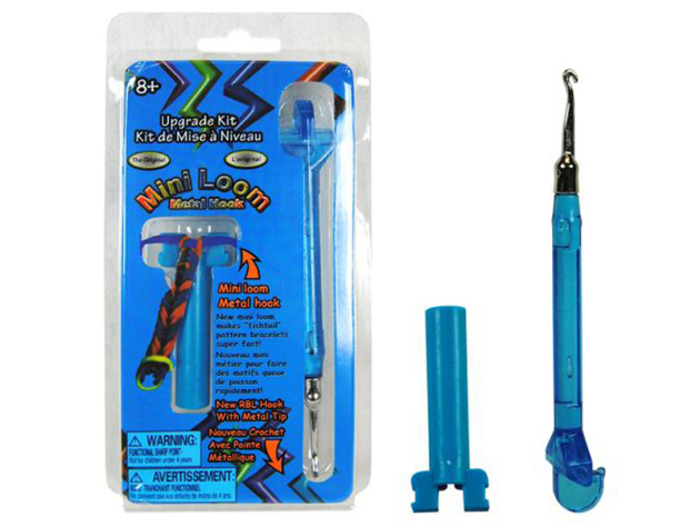 Loom Bands Metal Hooks and Mini Loom Blue transparent