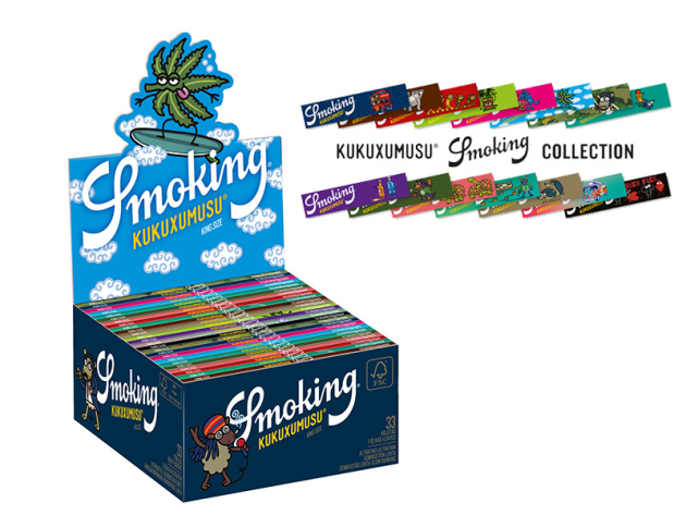 Smoking King Size Slim kukuxumusu Ultra Fine 50 booklets each 33 leaves