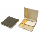 Cigarette Case display 12x "Brown-Black" with rubber band, capacity: 20 cigs.