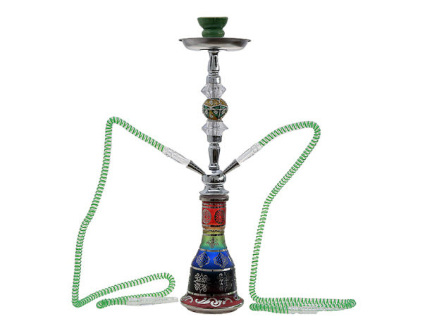 Shisha "Dana" Grün, 56 cm, 2 Schläuche