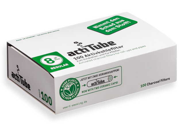 actiTube Aktivkohlefilter 8 mm 100er Pack
