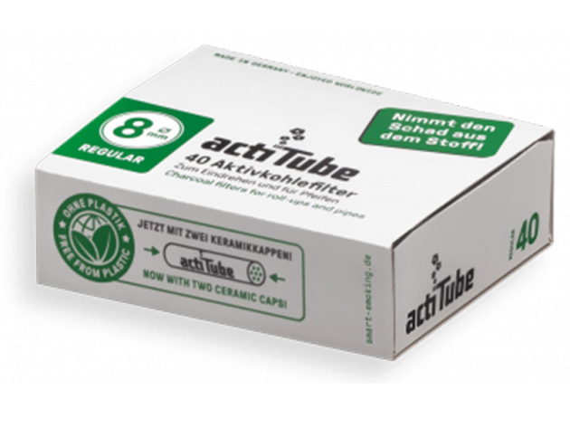 actiTube Aktivkohlefilter 8 mm 40er Pack