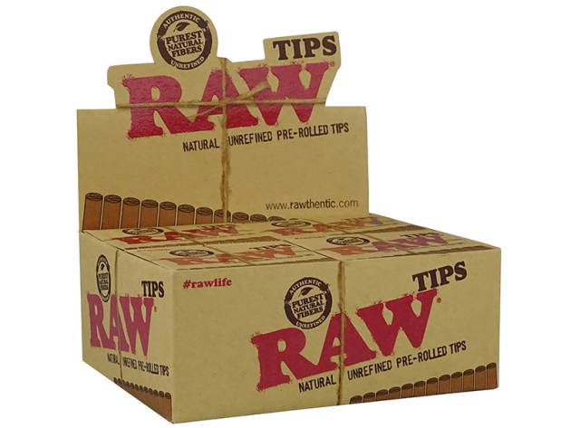 RAW Filter Tips Prerolled (pre-rolled) 20 Boxes each 21 Tips