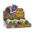 Pocket Ashtray "Hanf" with key chain, 4,8 cm, 12p display