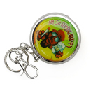 Pocket Ashtray "Hanf" with key chain, 4,8 cm, 12p display