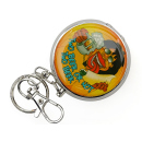 Pocket Ashtray "Hanf" with key chain, 4,8 cm, 12p display