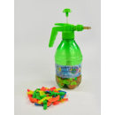Pumping Bottle with 300 Waterbombs, 18,5x12x29 cm, Green