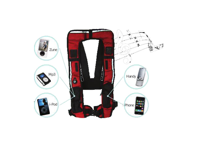 FREIZEIT-WESTE MIT LAUTSPRECHERN