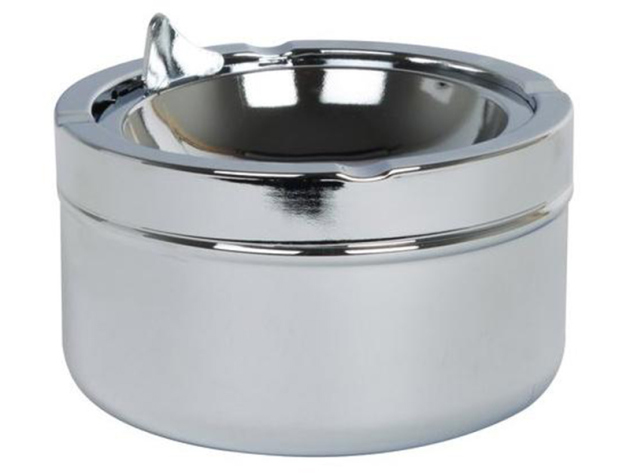 Kippaschenbecher "Chrom" 6 x 11 cm