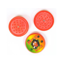 Grinder "Hanf-Raster-Skull" Design2, Kunststoff, 3-tlg,12er Display