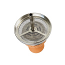 Kaminaufsatz "Metall" mit Tonkopf (H 8 cm,...