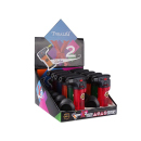 Storm Lighters "Drill" with Laser Flame 10p Display, ca. 11 x 6,5 cm