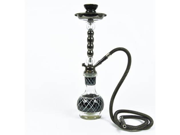 Shisha "Ibrim" Schwarz, 47 cm, 1 Schlauch